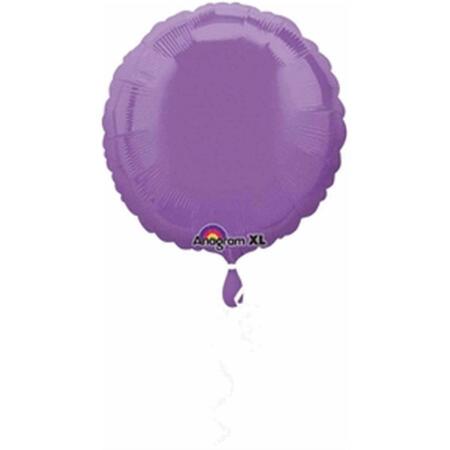 ANAGRAM HX Spring Lilac Round Foil Flat Balloon, 5PK 51917